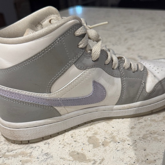 Jordan Women's Gray and Cream High-Top Sneakers - Picture 7 of 7